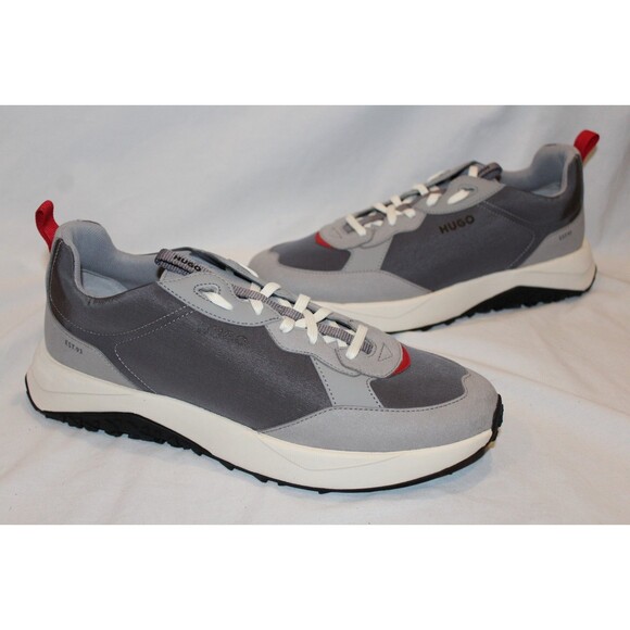 Hugo Boss Men\'s Kane Running Sneakers GRAY NIB SZ EU 45 US 12 $180 main image 6